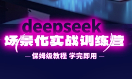 DeepSeek场景化实战训练营,保姆级教程,学完即用,手把手教你用DeepSeek提升效率-青年云网创—高质量项目商城